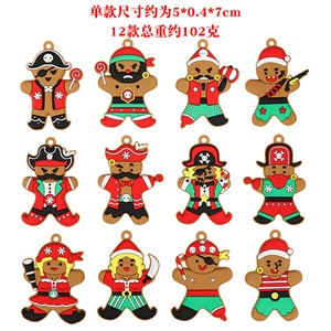 Oferta Especial: 12 Adornos Navideños de Hombre de Jengibre para Árbol de Navidad, Decoraciones Navideñas de PVC Suave - Product Image 5