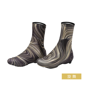 Couvre-chaussures de cyclisme imperméables anti-éclaboussures à imprimé flamme pour VTT, surchaussures élastiques pour le cyclisme sur route en extérieur - Product Image 3