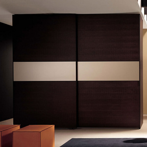 Armadio Moderno Personalizzato <span class=keywords><strong>a</strong></span> 6 Ante Scorrevoli con <span class=keywords><strong>Specchio</strong></span> e Pannelli in Legno per Camera da Letto con Chiusura Ammortizzata - Product Image 3