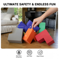 Nouvel ensemble de blocs de construction géants en mousse EVA souple pour enfants, idéal pour les aires de jeux intérieures et les écoles maternelles