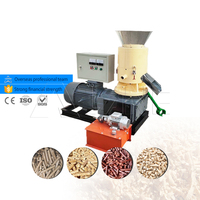 Machine à fabriquer des granulés de bois biomasse LANE, moteur diesel, capacité 500 kg/h, certifiée CE ISO
