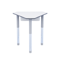 Table triangulaire moderne à hauteur réglable, mobilier scolaire, table d'élève, table d'activité, table de classe