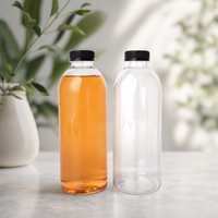 Offre Spéciale – Bouteille Ronde Vide en PET de 50ml/100ml/200ml/500ml pour Boissons, Jus et Eau – Emballage Plastique