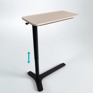 Mesa de centro de oficina en casa de diseño moderno 2025, altura neumática Simple ajustable con base de hierro y escritorio oculto - Product Image 5
