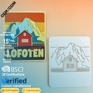 Aimant <span class=keywords><strong>de</strong></span> réfrigérateur souvenir <span class=keywords><strong>de</strong></span> <span class=keywords><strong>ville</strong></span> ancienne personnalisé en alliage <span class=keywords><strong>de</strong></span> zinc 3D - Product Image 1