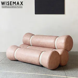 WISEMAX 가구 럭셔리 거실 소파 세트 가구 악센트 의자 빈티지 가죽 소파 바닥 게으른 소파 악센트 의자