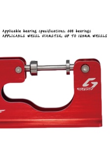 Attrezzo OEM per la rimozione dei cuscinetti dei <span class=keywords><strong>pattini</strong></span> a rotelle 608, attrezzatura per lo smontaggio di <span class=keywords><strong>pattini</strong></span> <span class=keywords><strong>in</strong></span> linea a doppia <span class=keywords><strong>fila</strong></span>, skateboard, alluminio - Product Image 2