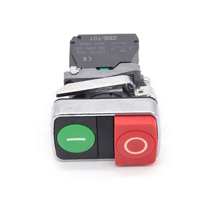 Agujero de montaje Kelly de 22mm, rojo, verde, pulsador de dos colores, interruptor doble momentáneo de retorno automático de metal 1NO <span class=keywords><strong>1NC</strong></span> Wenzhou - Product Image 3