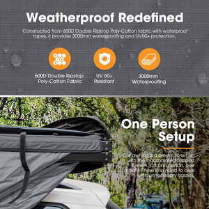 Mái hiên ô tô 360 độ có đèn LED, bán chạy 270 ° Mái hiên chống thấm ngoài trời FOX - Product Image 3