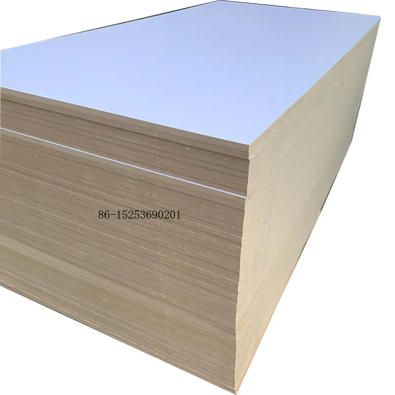 Cả Hai Bên Melamine MDF 18 Mm Trắng Màu MDF Cho Đồ Nội Thất Sử Dụng