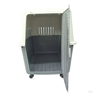 Cage de <span class=keywords><strong>transport</strong></span> pour animaux de compagnie de grande taille de haute qualité avec roues - Product Image 4
