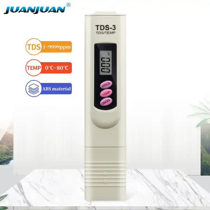 TDS Meter Digital Water Tester - 3 in 1 TDS, Temperature and EC Meter -  0-9999ppm Accurate and Reliable PPM Meter for Hydroponics, Drinking Water