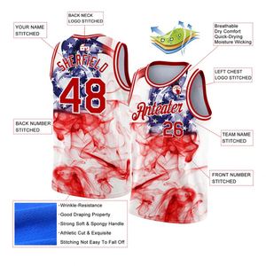 Venta al por Mayor de Camisetas de Baloncesto Americanas Baratas, Camisetas Bordadas de Todos los Equipos, Camisetas Deportivas para Hombre - Product Image 5