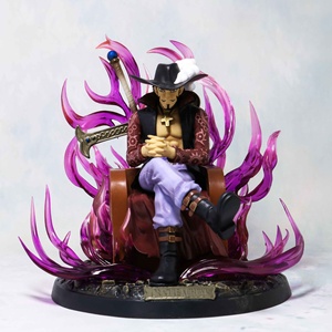 Une pièce GK Seven Wu Hai trône aux yeux d'aigle <span class=keywords><strong>Mihawk</strong></span> Seafarer Hunter modèle ornements en boîte figurine d'action - Product Image 6