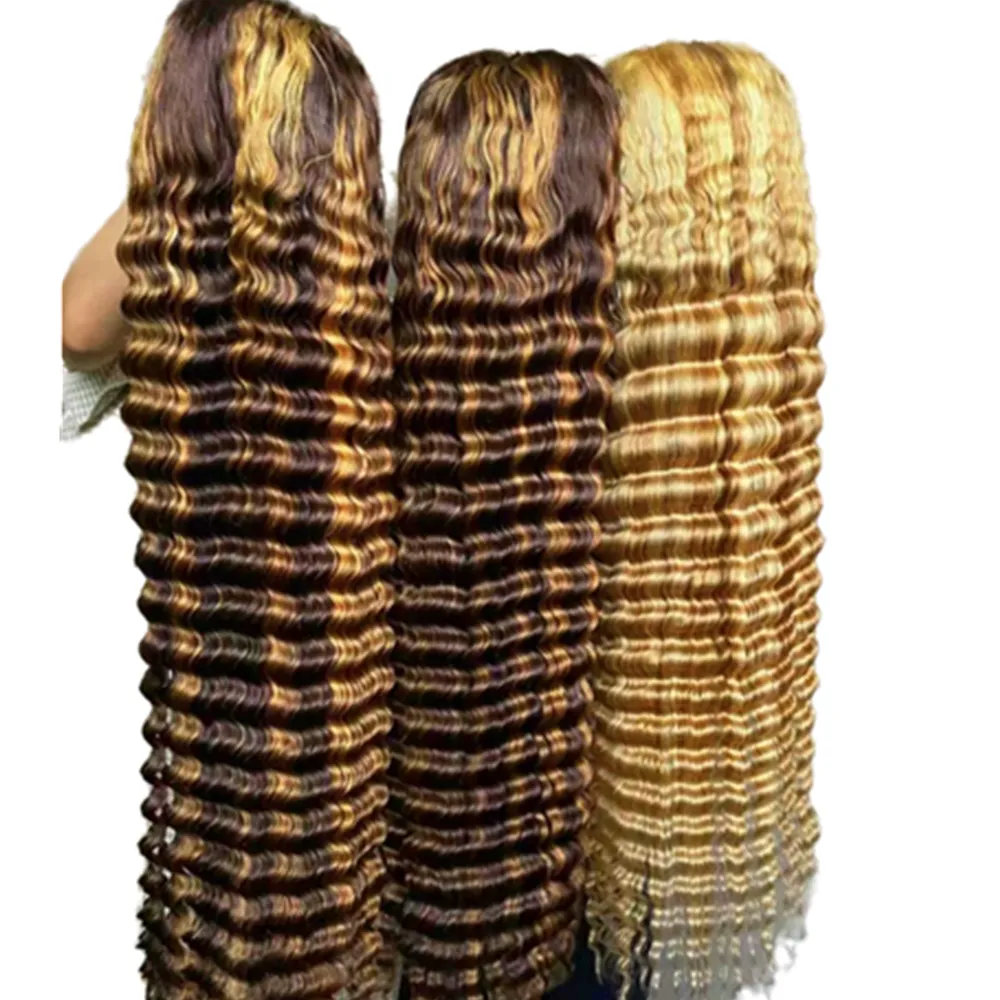 Peruca de renda hd 180 densidade pré-arrancada onda profunda virgem cru cabelo humano indiano 13x4 hd perucas frontais de renda transparente