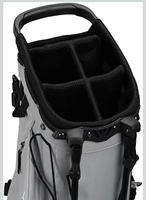 Sac de golf BA BA-694 personnalisé avec logo, 5 compartiments, en cuir PU imperméable blanc et noir, accessoires de golf personnalisables