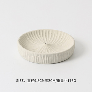 Porta Incienso Creativo de Cemento en Forma de Pétalo, Hecho a Mano, Estilo Zen, Soporte para Incienso <span class=keywords><strong>y</strong></span> Candelabro Decorativo de Escritorio - Product Image 6