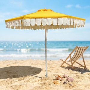Parasol de jardin double couche en métal, imperméable et multifonctionnel, idéal pour la plage, les mariages, les espaces urbains et les gîtes. - Product Image 2