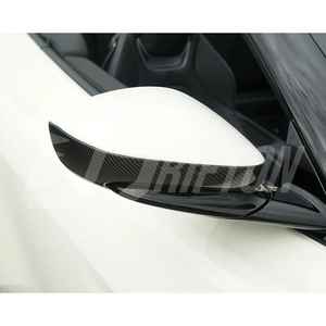 Tapas de espejo lateral para Ferrari Roma, embellecedor de fibra de carbono seco - Product Image 3