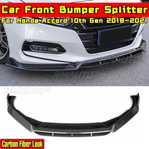 Kit carrosserie pour Honda Accord 10ème génération 2018-2021, diffuseur de pare-chocs avant, aspect fibre de carbone, style SK-260, couvre-pare-chocs, accessoires de voiture - Product Image 1