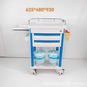 Carrito de Hospital ABS 890x520x824mm Multifuncional para Tratamiento y Enfermería con Cajones y Ruedas - Product Image 4