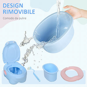 HOMCOM-Orinal Antideslizante para Bebés, Orinal para Bebés de 6 a 48 Meses, Color Azul (40x30x23cm) - Product Image 5