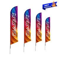 Drapeaux promotionnels personnalisés en forme de plume ou de goutte d'eau pour salons professionnels, parcs, plages, bannières d'entreprise et salons de coiffure