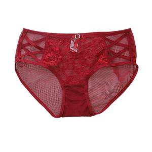 法国十字性感蕾丝低腰女内裤纯欲望镂空透气抱臀棉裆薄内衣 - Product Image 5