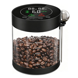 Automatic Vacuum Coffee Canister 0.8L, Electric Airtight Food Storage <b>Container</b> with LED Display & Rechargeable, Smart Pressure - Product Image 1