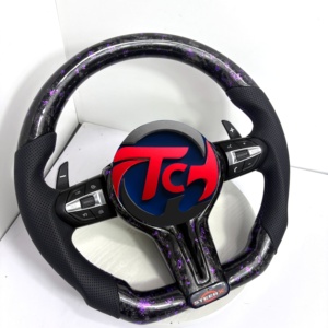 Volante de Fibra de Carbono Forjado para <span class=keywords><strong>BMW</strong></span> F10 F11 F15 F18 F20 F23 F25 F30 F32 F35 F40 F80 E84 E87 E90 E92 E93, Accesorios para Automóviles - Product Image 2