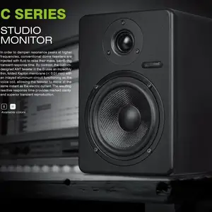 Moniteurs de <span class=keywords><strong>Studio</strong></span> Actifs OEM Pro pour Enregistrement, Haut-Parleur de <span class=keywords><strong>Studio</strong></span> <span class=keywords><strong>5</strong></span>, 6, 8 Pouces pour Ordinateur, Ordinateur Portable et Interface Audio - Product Image 3