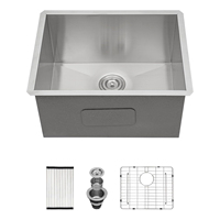 PVD Nano Noir 304 Évier fait à la main en acier inoxydable Bol profond Évier à linge Évier de cuisine encastré pour cuisine Blanchisserie