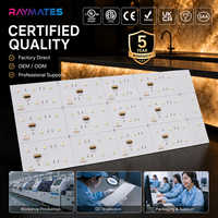 Feuille LED Flexible RGB CCT 500x250mm Découpable, Panneau LED SMD2835 pour Comptoirs en Quartz, Panneaux Muraux Rétroéclairés, Éclairage Publicitaire