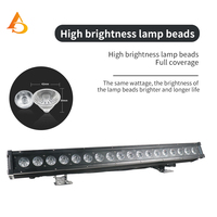 AICPOSE - Barra de Luz LED Impermeable de 18 x 18 W, RGBWA UV DMX, Control de Puntos de Píxeles, Barra Lineal para Exteriores, Escenarios, DJ, Discotecas