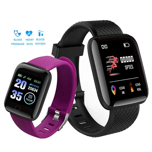 116 PLUS Smart Bracelet Heart Rate Blood Pressure Monitor Wristbands Outdoor Sports 116 Fitness Band Waterproof Smart Watch