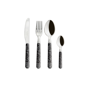 Set di Posate Excelsa 16 Pezzi in Acciaio Nero Magico per Feste - Product Image 2