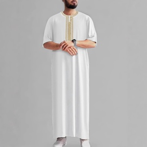 Lijia Ingrosso 2026 Thobe Arabo Tradizionale Ricamato da Uomo, Thobe Musulmano da Uomo, Thobe Marocchino, Abbigliamento Islamico, Tunica - Product Image 3