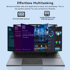 Nueva computadora portátil de negocios de 15,6 pulgadas 180 grados abierto Intel 4 Core 4 Thread Notebook 1/2TB Disco Duro DDR4 Video <span class=keywords><strong>Backlist</strong></span> de huellas dactilares - Product Image 3