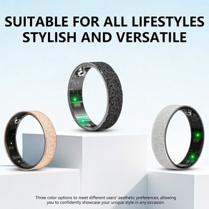 Bague connectée simple et intelligente, moniteur de fréquence cardiaque, d'oxygène sanguin et de sommeil, podomètre sportif étanche IP68, contrôle gestuel à distance, contrôle des photos - Product Image 5