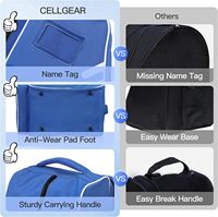 Sacs de patins à roulettes en polyester personnalisés pour enfants et adultes Sacs de transport de patins à glace de qualité supérieure avec poche pour chaussures de ski à bandoulière