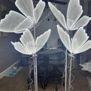 Lámpara LED de Mariposa Suave y Soñadora para Bodas, Accesorios de Mariposa Grande y Móvil con Alas que se Agitan para Decoración de Bodas y Fiestas - Product Image 1