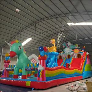 Castillo hinchable <span class=keywords><strong>casa</strong></span> hinchable con tobogán Peppa's Joyful Party Slide Commercial - Product Image 3