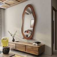 Produits Tendance : Cadre de Miroir Décoratif en Bois, Meuble Décoratif, Miroir Décoratif sur Pied pour Salon, Personnalisable