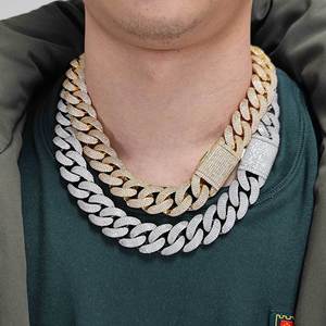 Bespoke Signature Hip Hop <b>Iced</b> <b>Out</b> Cuban <b>Chain</b> Moissanite 925 Sterling Silver Miami Link Necklace VVS1 Diamond Tester Pass - Product Image 6