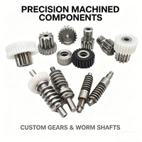 Komponen Transmisi Industri Baja/Plastik Non-Standar OEM ODM, Roda Gigi Spur & Poros Cacing yang Dimesin CNC Khusus