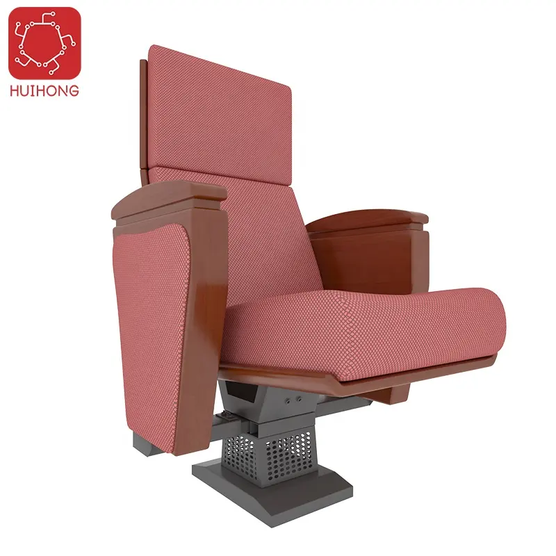 Huihong ODM 대기 의자 600*900*1016mm 와인 레드 강당 의자 영화관 좌석 chaise 시네마