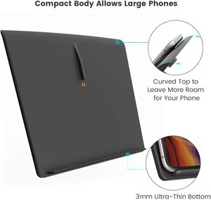 Caricatore Wireless Doppio da 10W in ABS per Telefono, Accessorio per Console Centrale Auto, Caricabatterie Wireless per <span class=keywords><strong>Tesla</strong></span> - Product Image 6