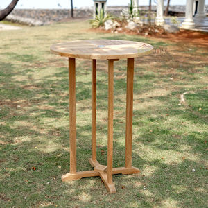 Table de bar Malta, en teck durable, est idéale pour toute maison, villa, hôtel ou complexe hôtelier, alliant élégance et fonctionnalité. - Product Image 1