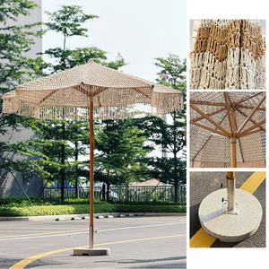 <span class=keywords><strong>Parasol</strong></span> en corde à pompons en coton fait main, vente chaude, moderne, personnalisé, pour patio, extérieur, <span class=keywords><strong>grand</strong></span>, résistant <span class=keywords><strong>au</strong></span> <span class=keywords><strong>vent</strong></span> fort - Product Image 2