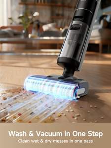 Smart <span class=keywords><strong>Dreame</strong></span> <span class=keywords><strong>H12</strong></span> Aspiradora-mopa húmeda/seca 17000Pa depósito doble limpieza agua fresca botón un toque auto-limpieza del suelo - Product Image 2